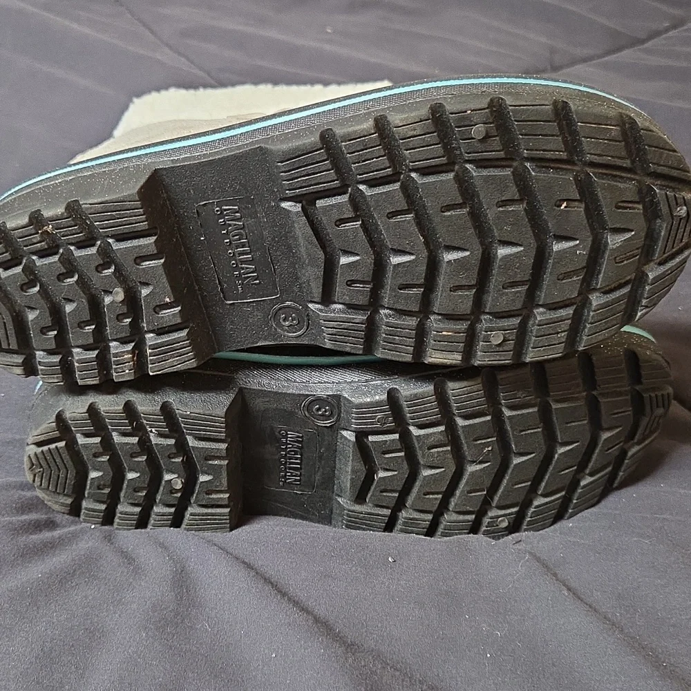 Kids Gray & Teal Winter Boots - Magellan Outdoors